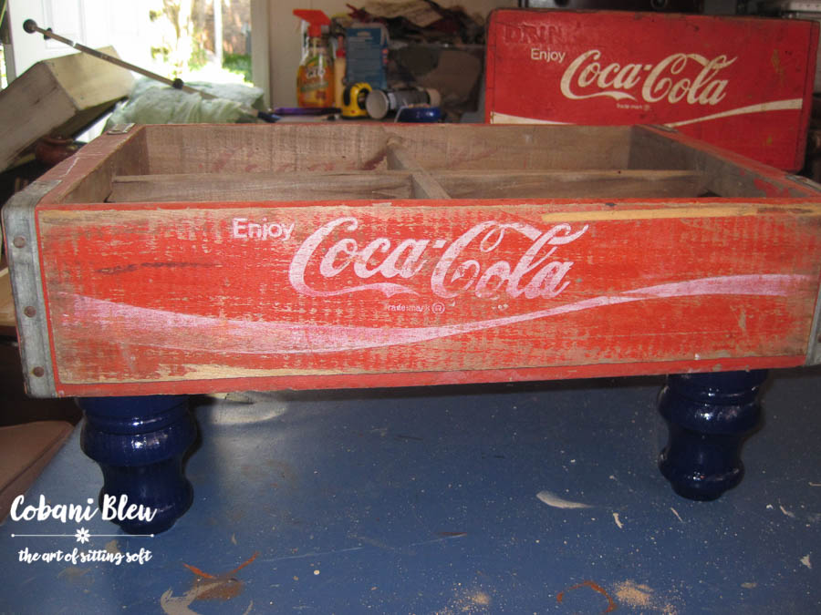 Upcycled Soda Crate Stool