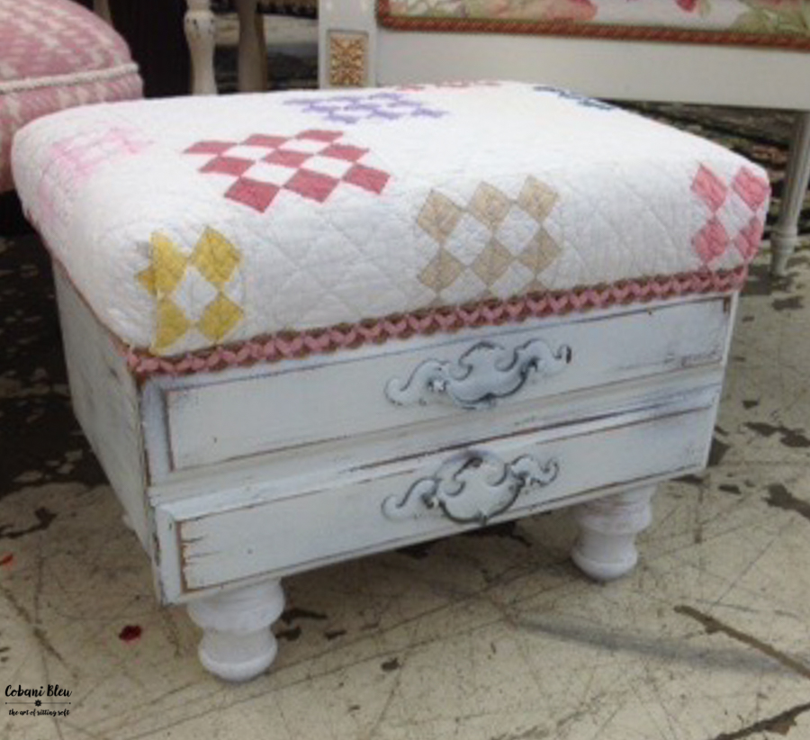 Quilt Crate Stool