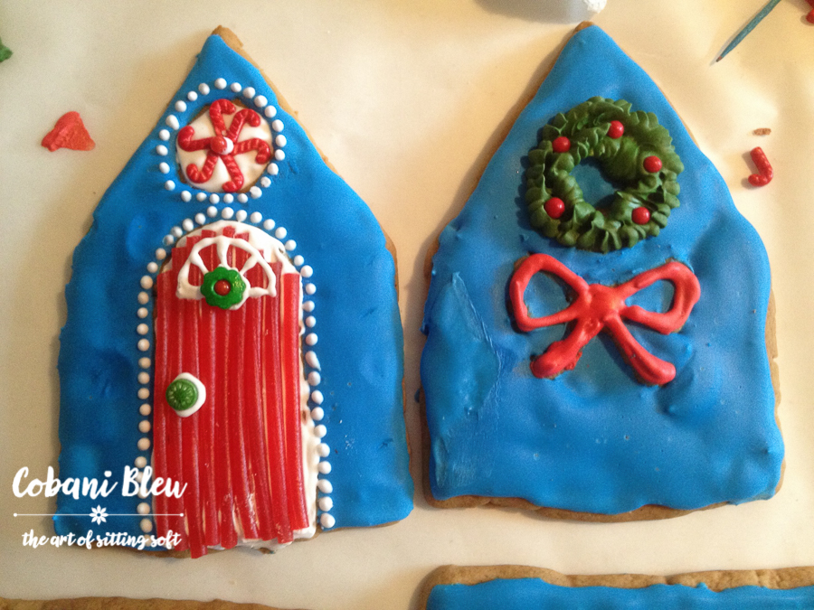 Blue Gingerbread House