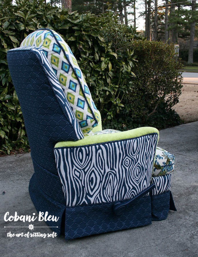 Tween Chair Faux Bois Fabric