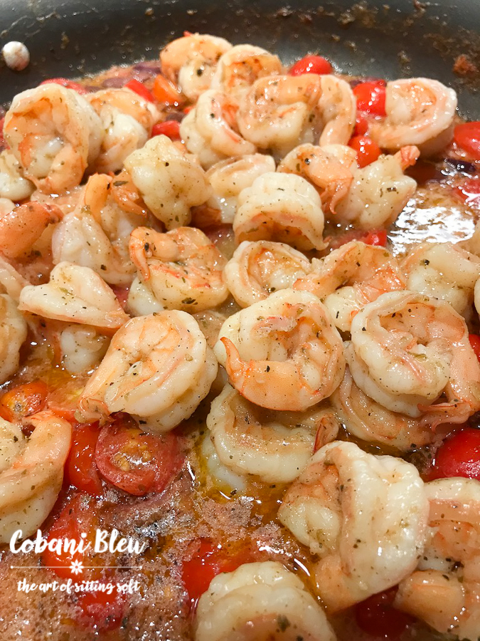 Greek-Style Shrimp Saute Goodness