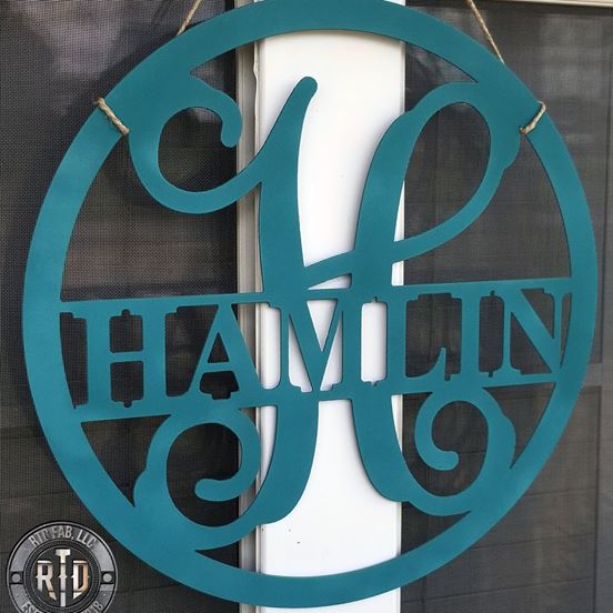 RTD Fab Custom Monogram Sign