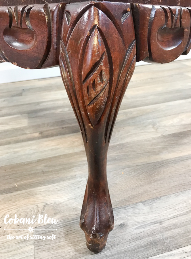 Ornate carve chair leg