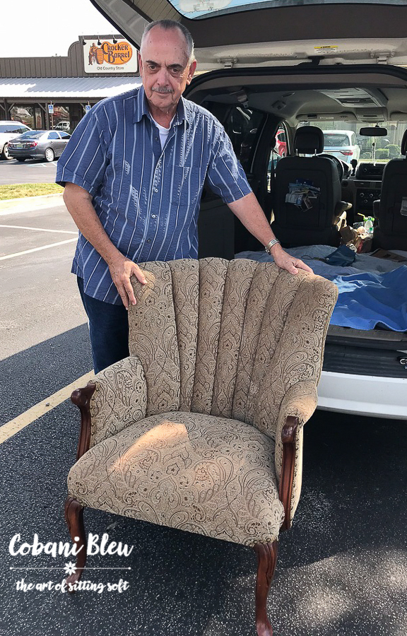 Dwayne and his Channel Back Chair